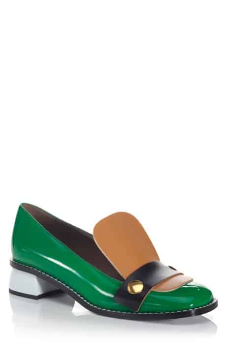 green-loafers-buckle