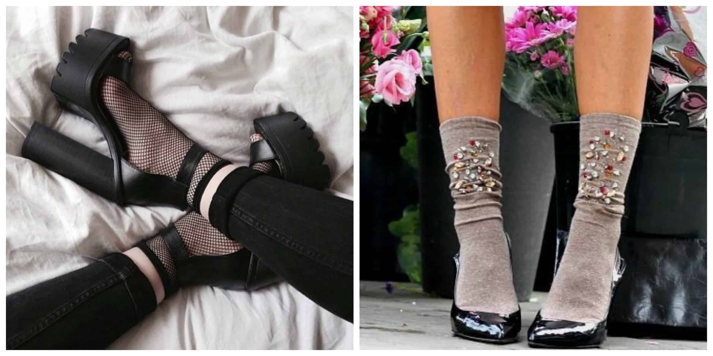 socks-and-heel-shoes