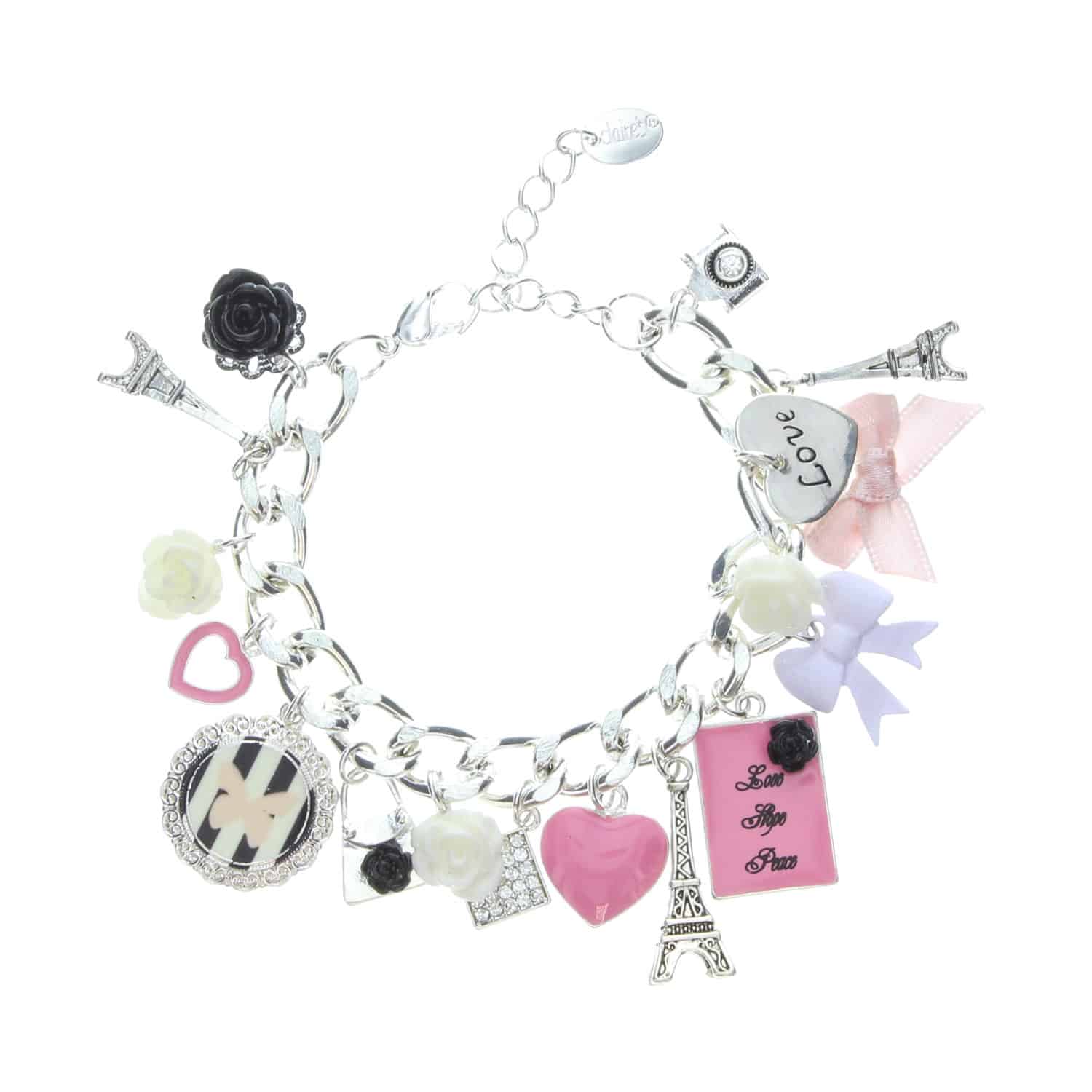 Pretty Pink Paris Charm Bracelet899 The Fashion Tag Blog