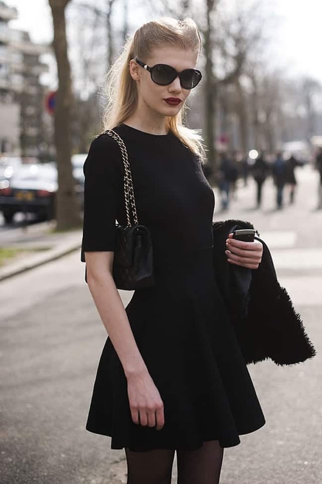 streetstyle-black-dress-look