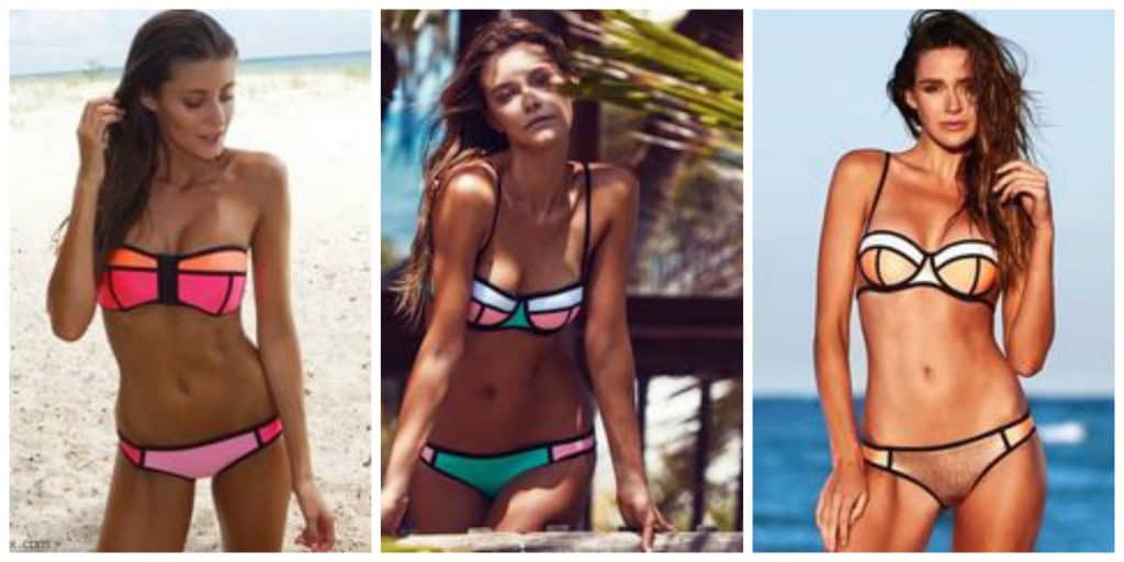 Electric Waves Neon Bikini