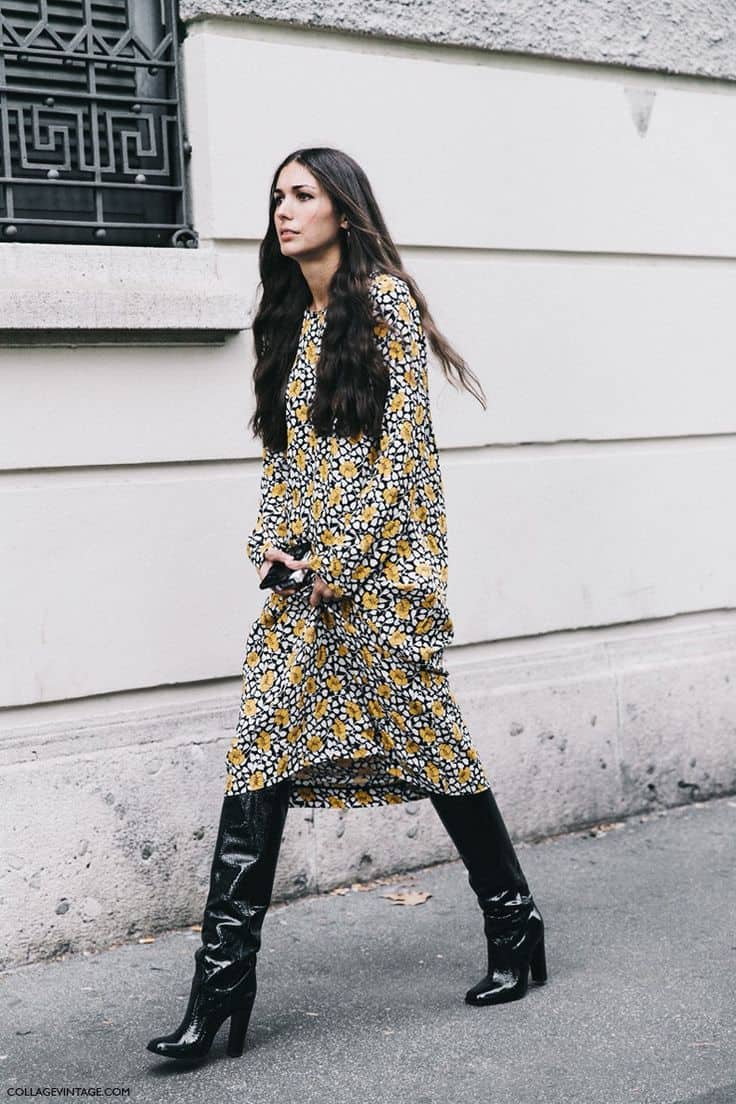 boots to wear with long dresses