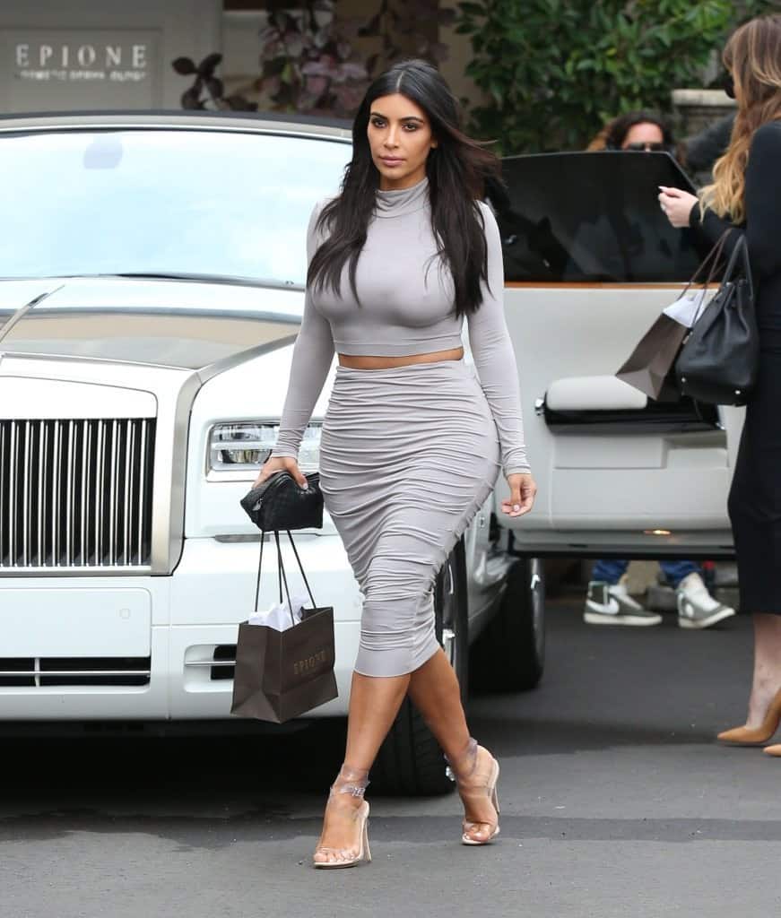 kim k clear shoes