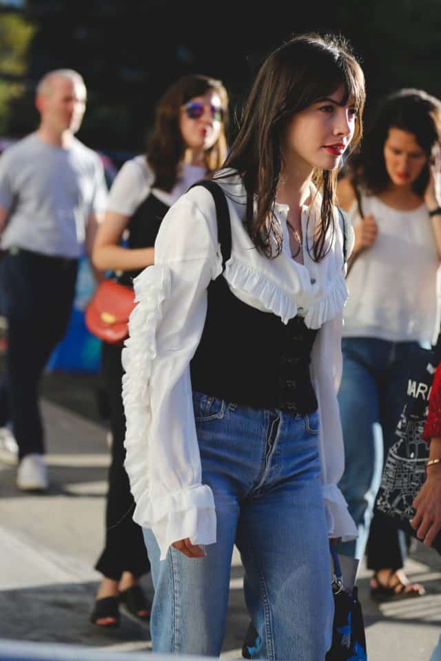 Denim Corset Looks : 1,2,3 or 4 ? . . . . . Fashion style outfit inspo  street style