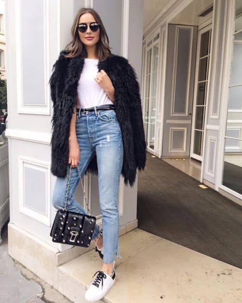 How To Wear Fur Coats This Season, How To Wear A Long Fur Coat With Jeans And