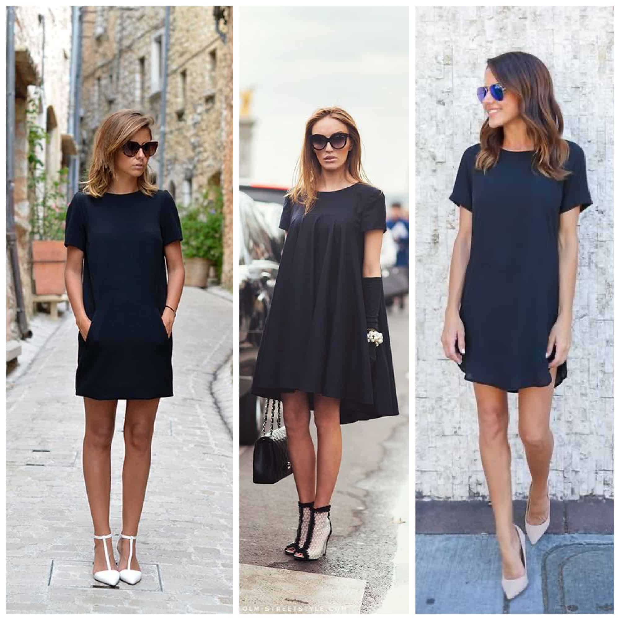 What shoe color goes best with a black dress? - Quora