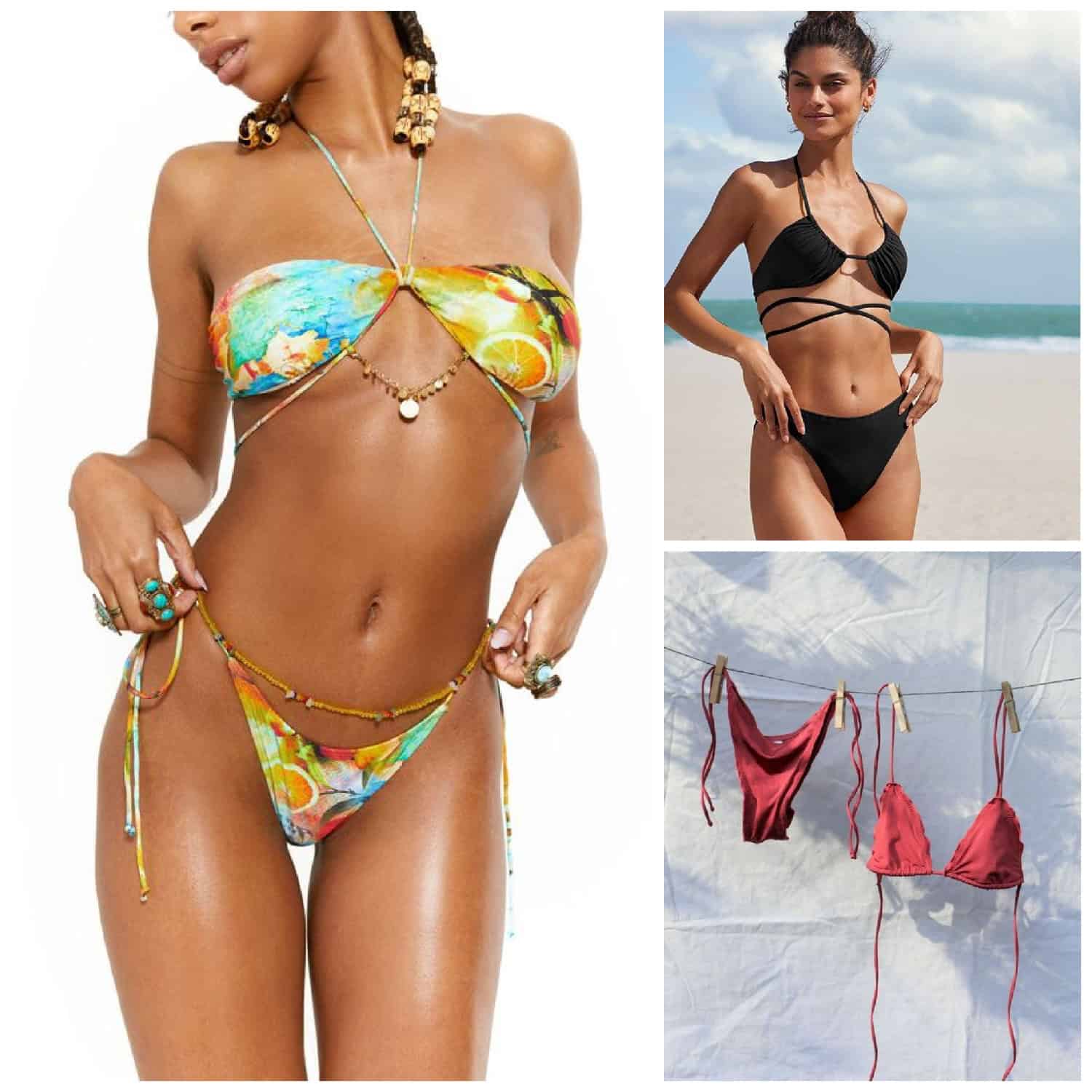how to wear tie bikini bottoms