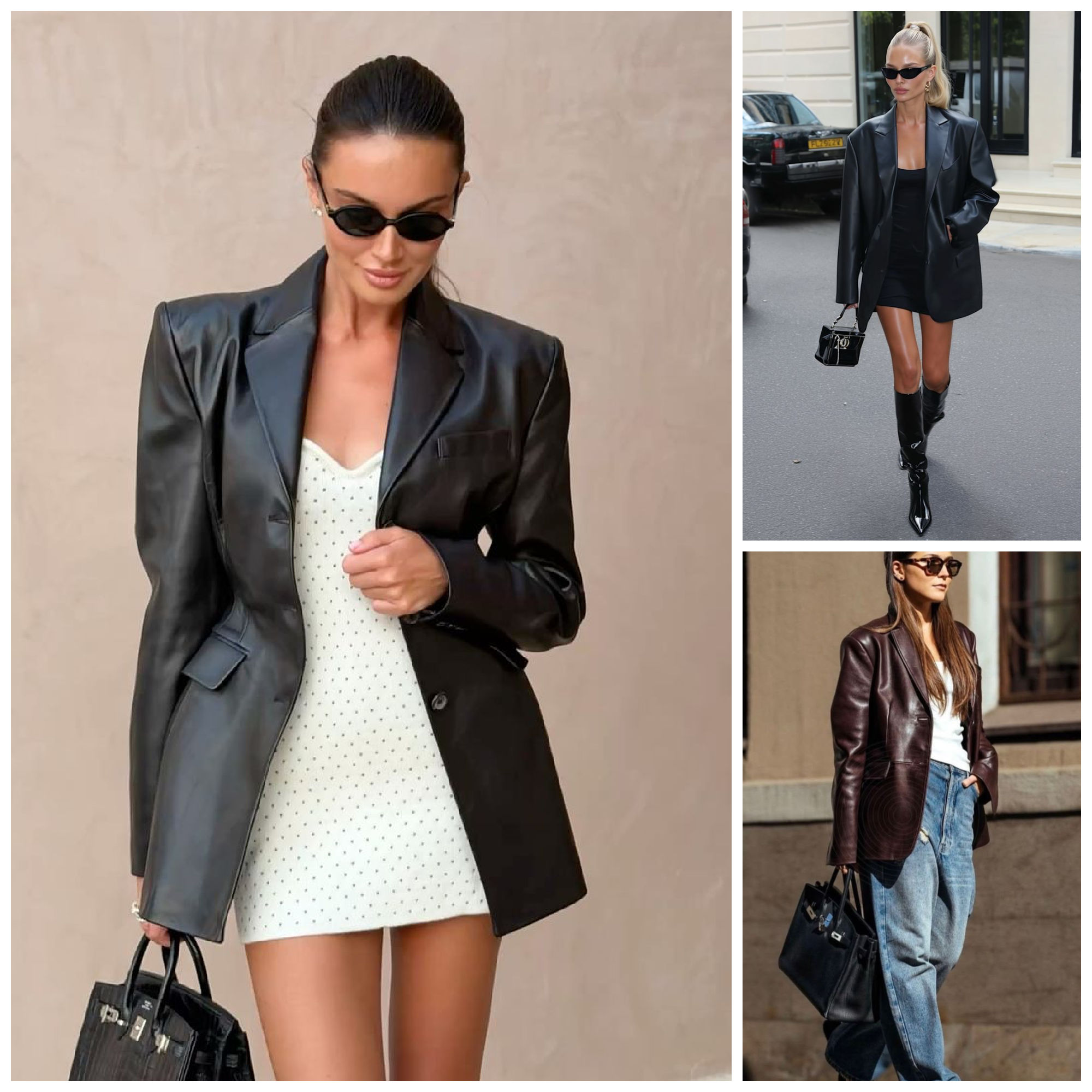 black leather jacket for women
