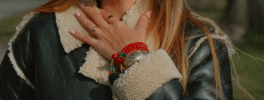 how to wear boho bracelets in winter